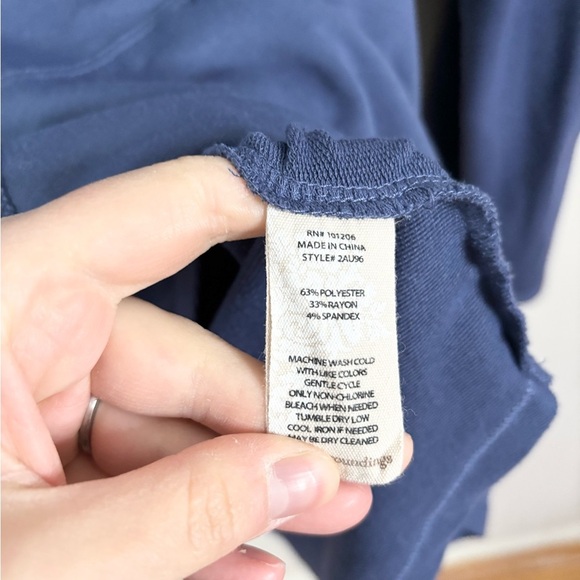 Soft Surroundings Kassidy pullover tunic size L blue - Picture 6 of 8